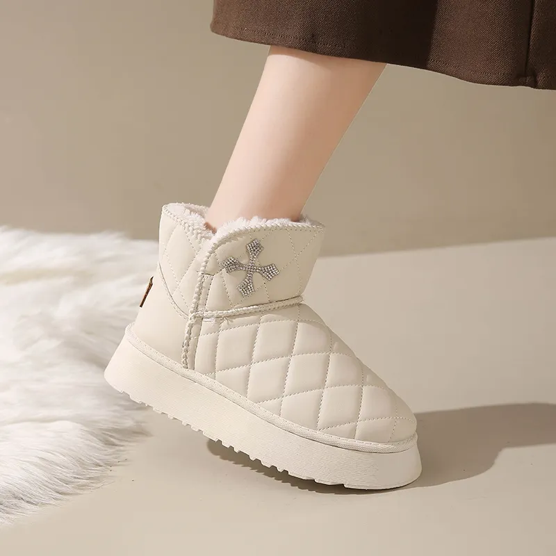 M.M Party Thermal Slip Resistant Short Snow Boots Women's-13