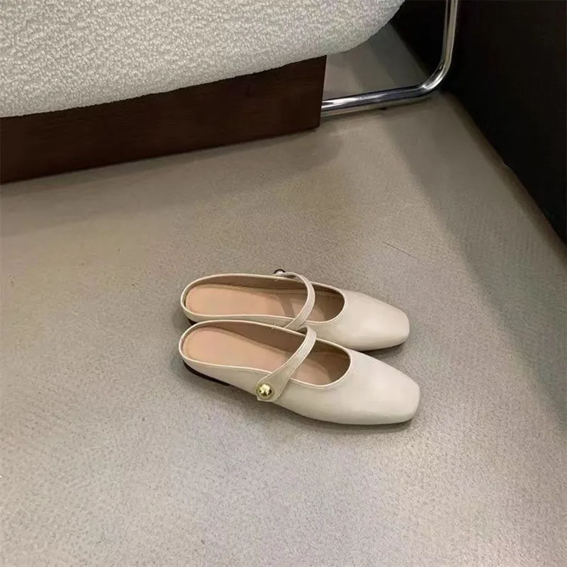 SHUXIAOBEI Abrasion Resistant Closed Toe Slippers Women's-4