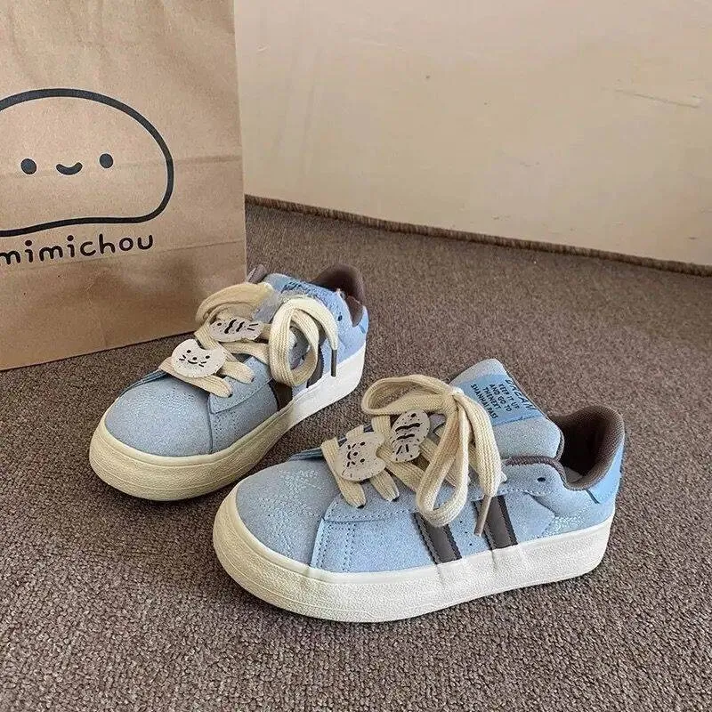 SHUXIAOBEI Anti Slip Wear Resistant Low Top Skateboard Shoes Women's-7
