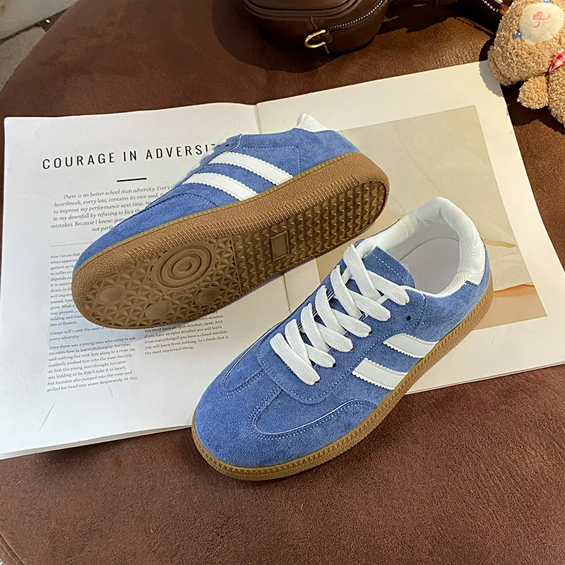 SHUXIAOBEI Cushioning, Slip Resistant, And Abrasion Resistant Low Top Casual Shoes Women's Blue-3