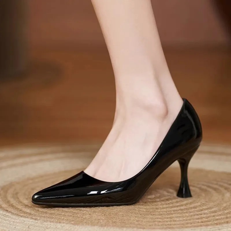 SHUXIAOBEI Slim Heel High Heels Women's-1
