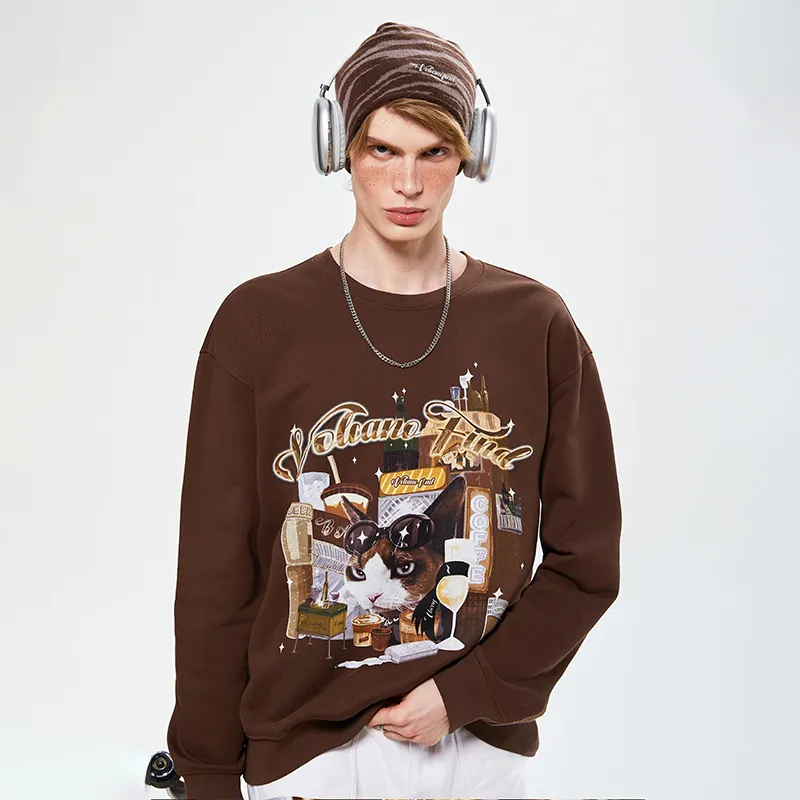 BOPV Sweatshirts Unisex Brown-6
