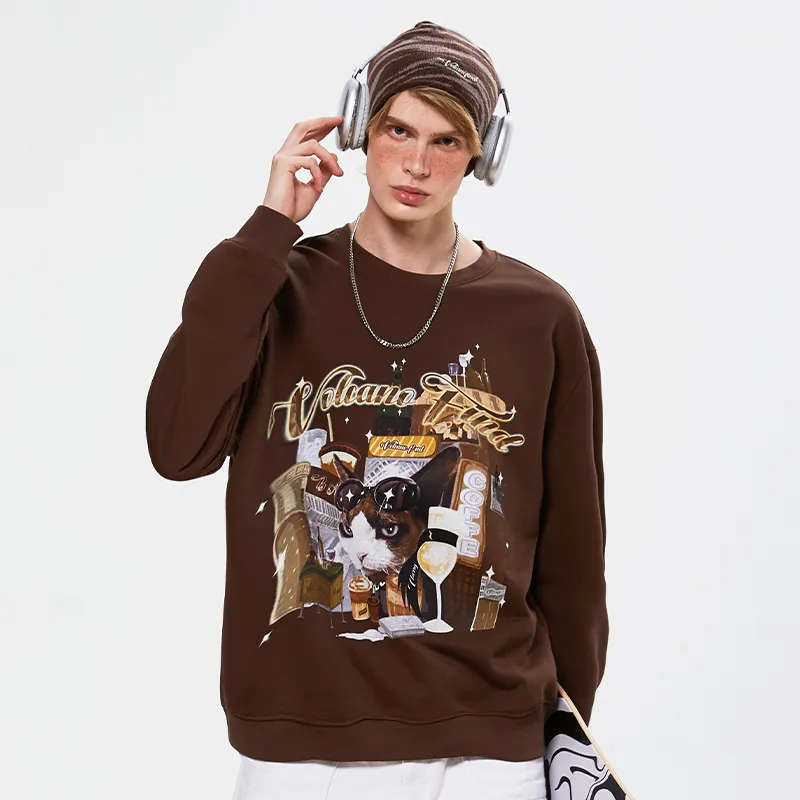 BOPV Sweatshirts Unisex Brown-2
