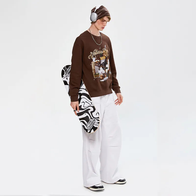 BOPV Sweatshirts Unisex Brown-5