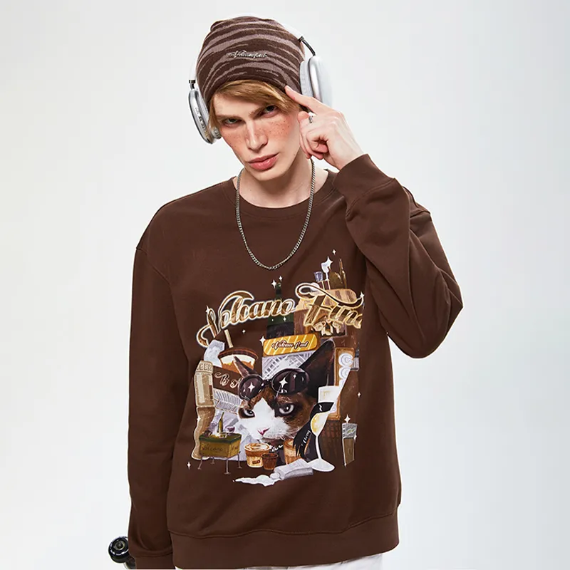 BOPV Sweatshirts Unisex Brown-3