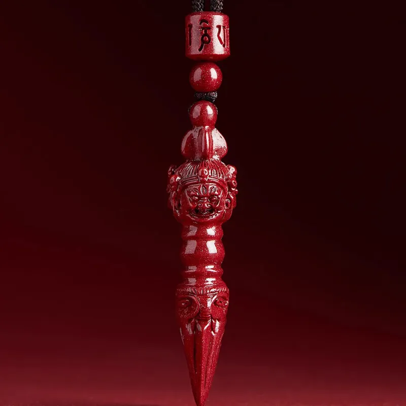 The Thousand Seals Family Reconstructed Cinnabar Necklaces Unisex-1
