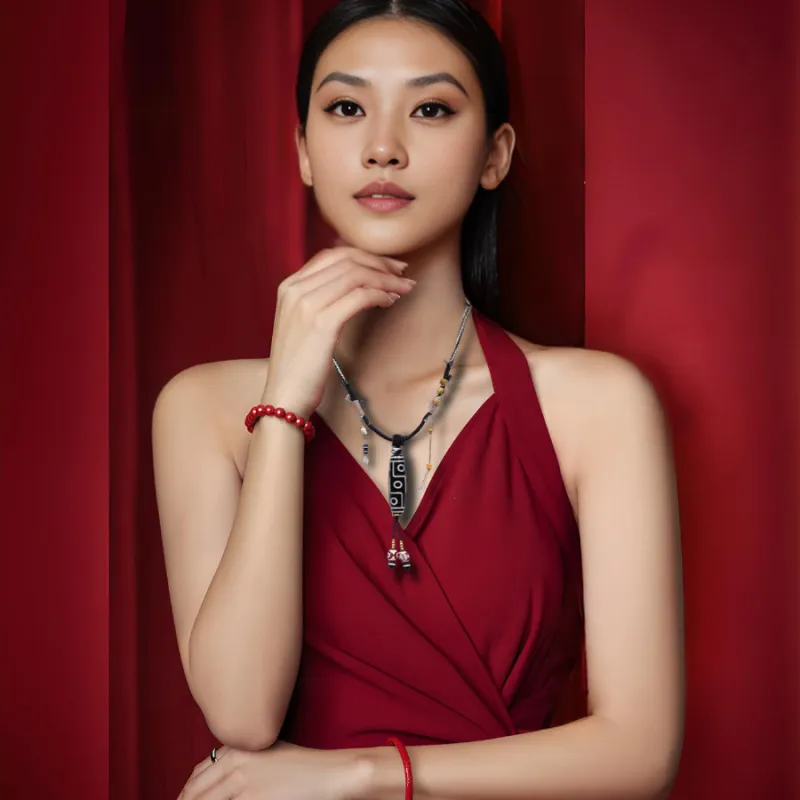 The Thousand Seals Family Agate Necklaces Unisex-2