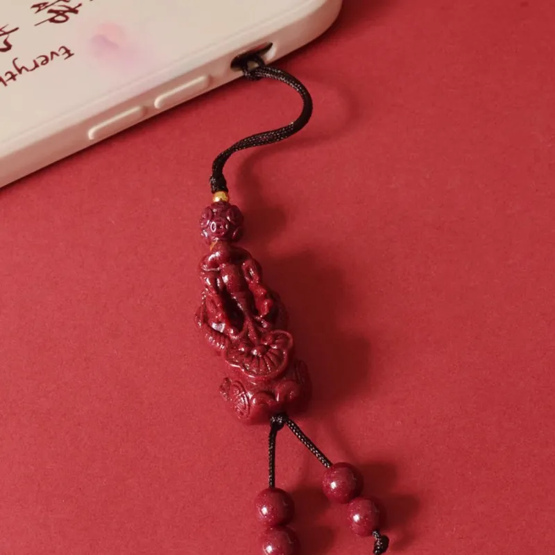 The Thousand Seals Family Cinnabar Pendants Unisex-2