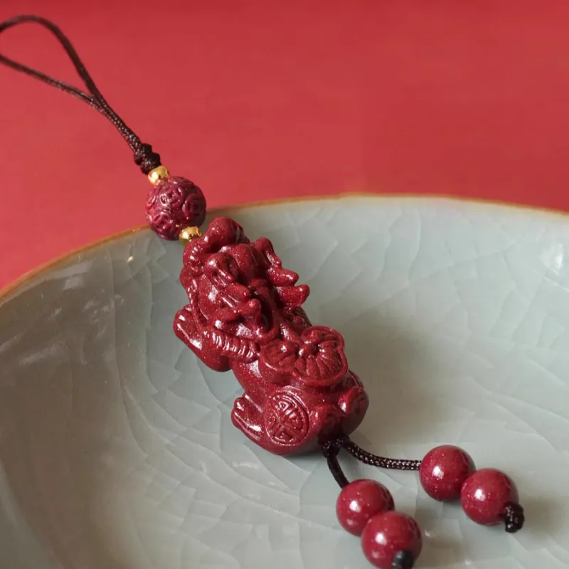 The Thousand Seals Family Cinnabar Pendants Unisex-1