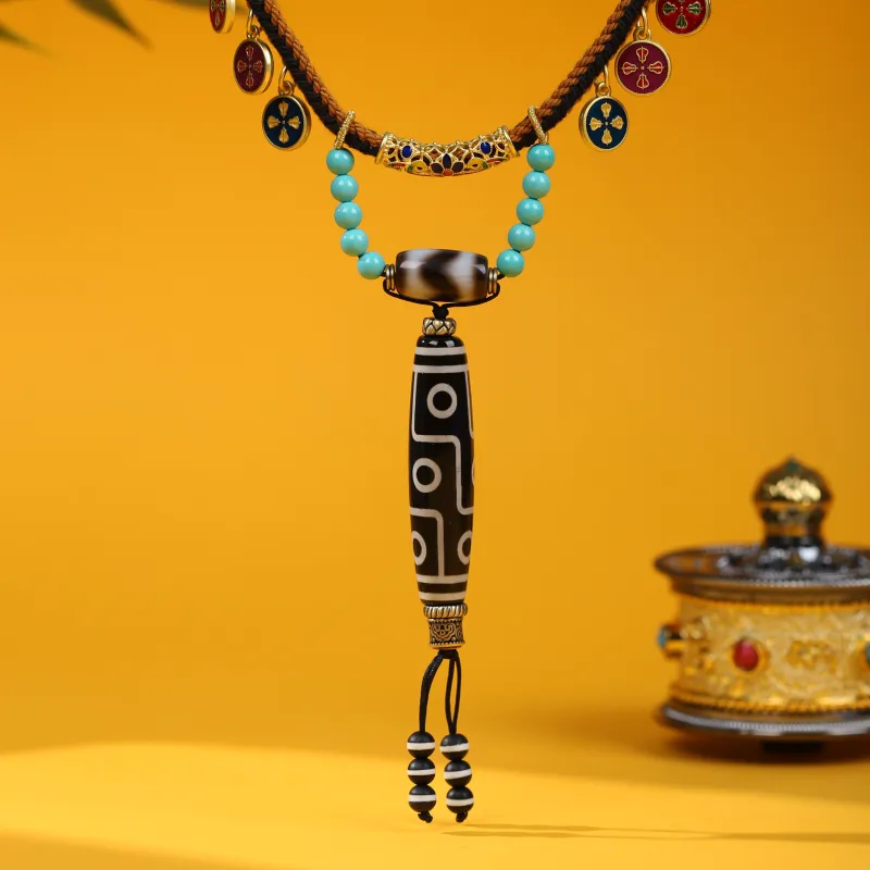 The Thousand Seals Family Agate Necklaces Unisex-5