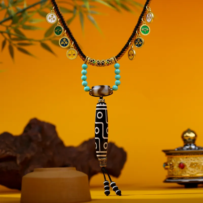 The Thousand Seals Family Agate Necklaces Unisex-2