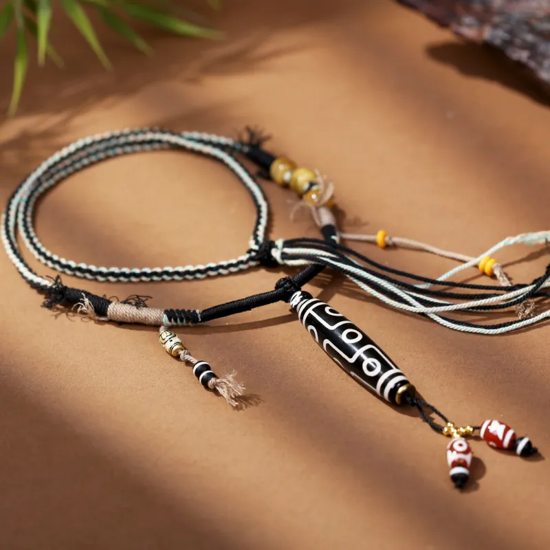 The Thousand Seals Family Agate Necklaces Unisex-5