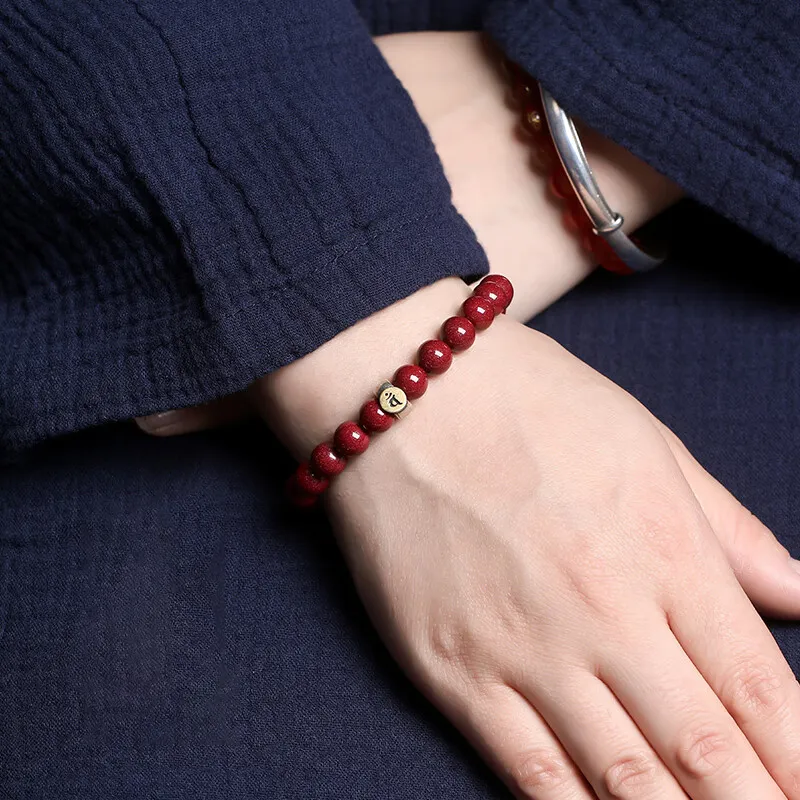 The Thousand Seals Family Cinnabar Bracelets Unisex-4