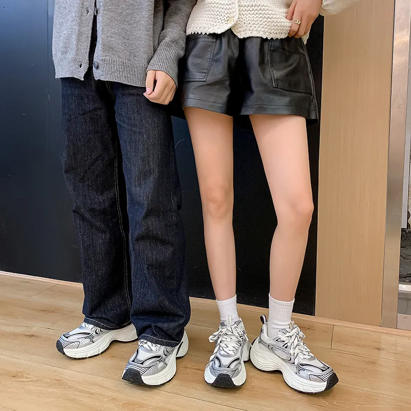 Mineida Anti Slip And Wear Resistant Height Increasing Low Top Chunky Sneakers Unisex-11
