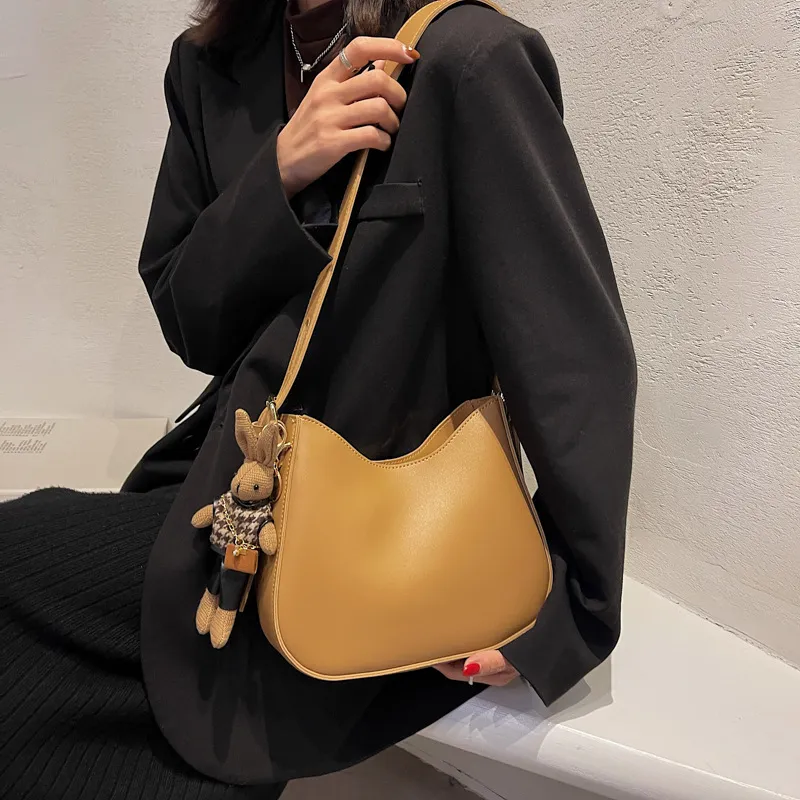 HCXK PU Shoulder Bag Crossbody Bag Regular Women's Black/Coffee/Khaki-6