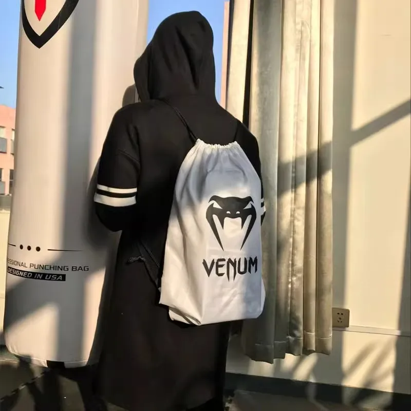 VENUM Polyester Drawstring Closure Backpack Regular Unisex White-2