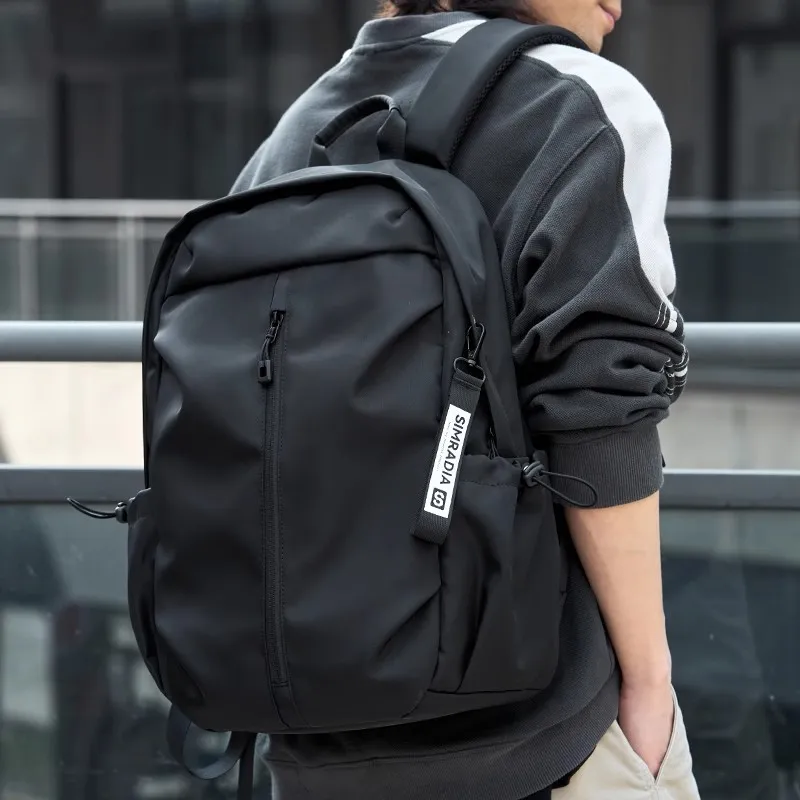 PULUWIRR Oxford Short Business Trip Stylish Lightweight Men's Briefcase Regular Unisex Black Gray-5