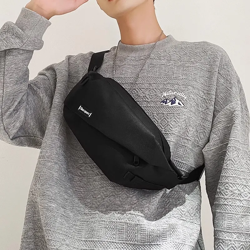 PULUWIRR Oxford Men's Sports Cycling Bag Fanny Pack Small Backpack Regular Unisex White/Black/Green/Blue-7