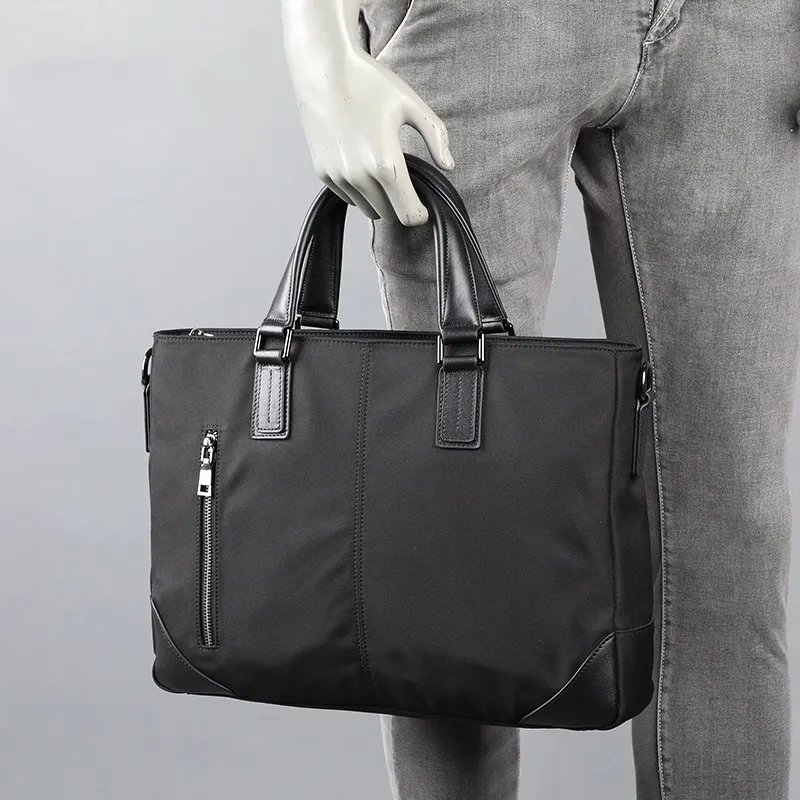 PULUWIRR Oxford Advanced Sensual Versatile Minimalist Style Convenient Medium Firmness Men's Bag Regular Unisex Black-5