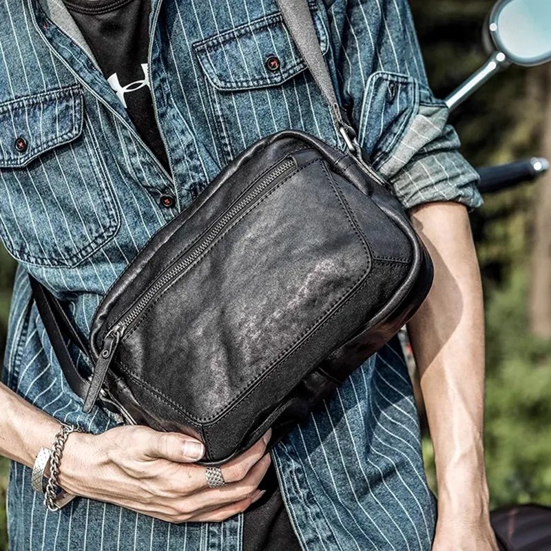 PULUWIRR Cow Leather Everyday Commute Crossbody Bag, Business Casual Men's-6