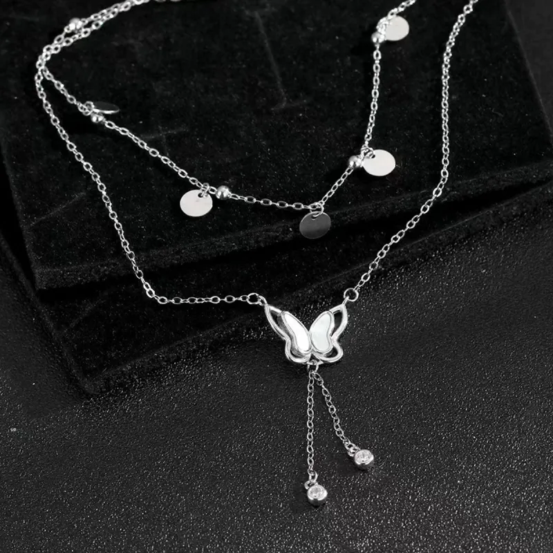 J&KINGLAY S925 Silver Necklaces Women's-2