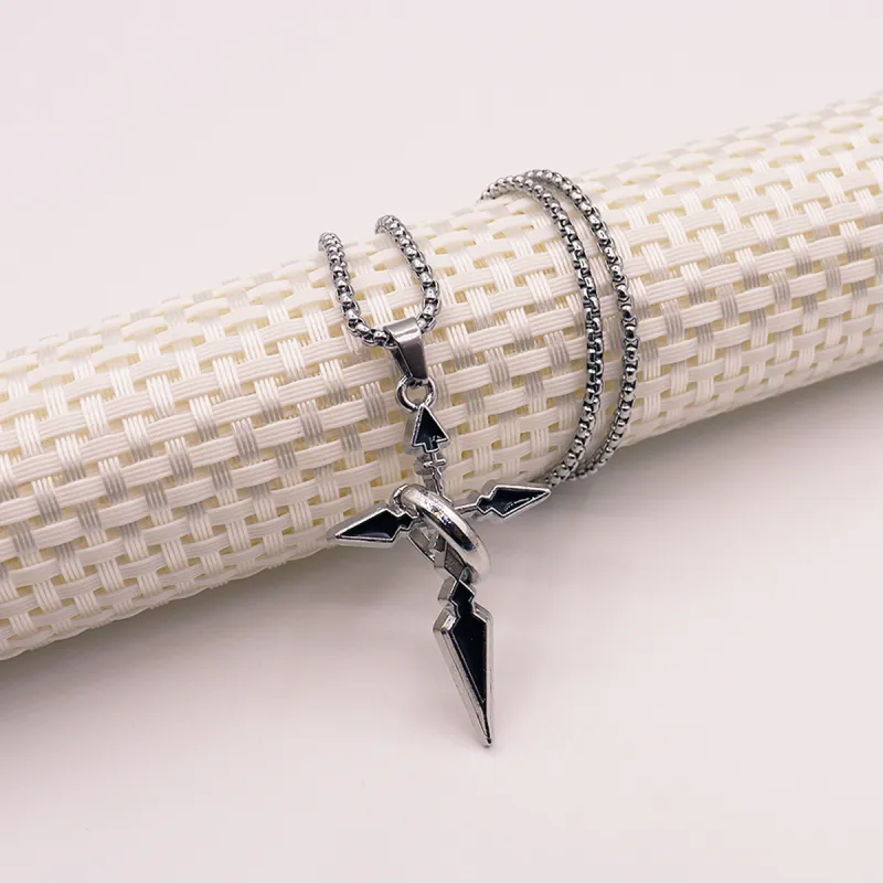J&KINGLAY Titanium Steel Necklaces Unisex-1