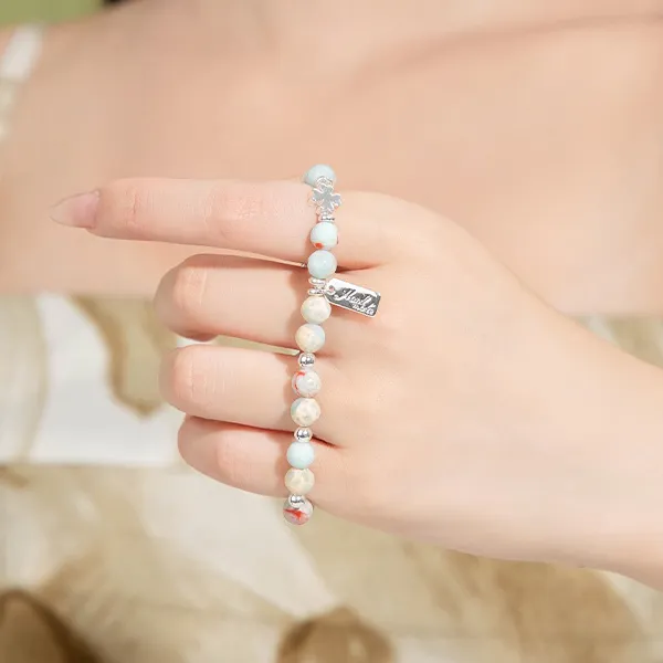 J&KINGLAY Artificial Pebbles Bracelets Unisex-13