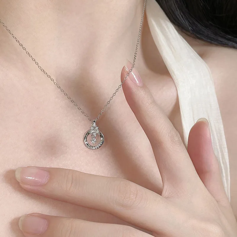 J&KINGLAY S925 Silver Necklaces Women's-4