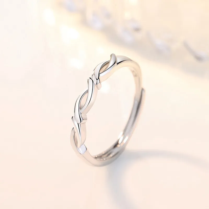 J&KINGLAY S925 Silver Rings Women's-9