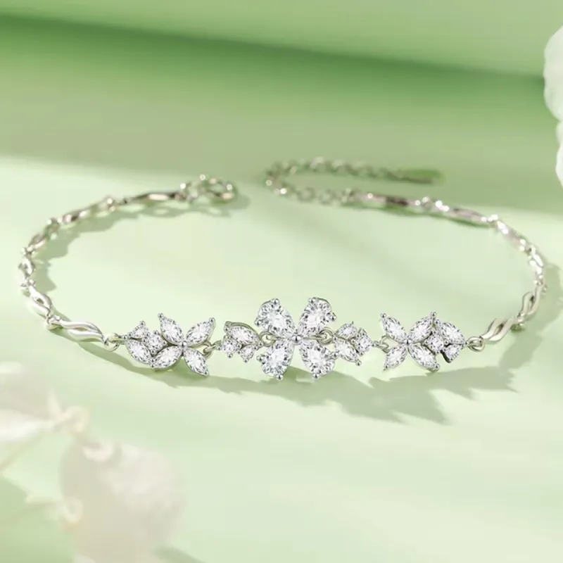 J&KINGLAY S925 Silver Bracelets Women's-5