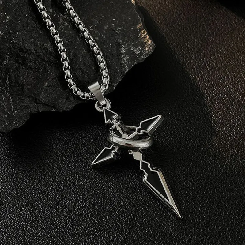 J&KINGLAY Titanium Steel Necklaces Unisex-3