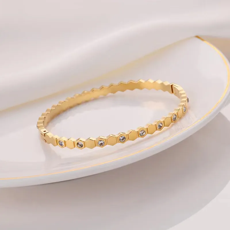 J&KINGLAY Titanium Steel Bangles Unisex-4