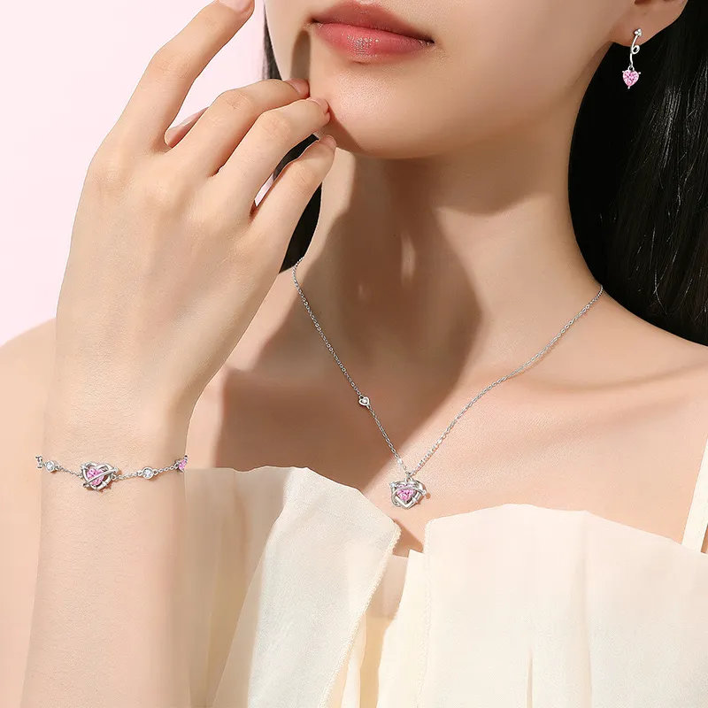J&KINGLAY S925 Silver Necklaces Women's-1