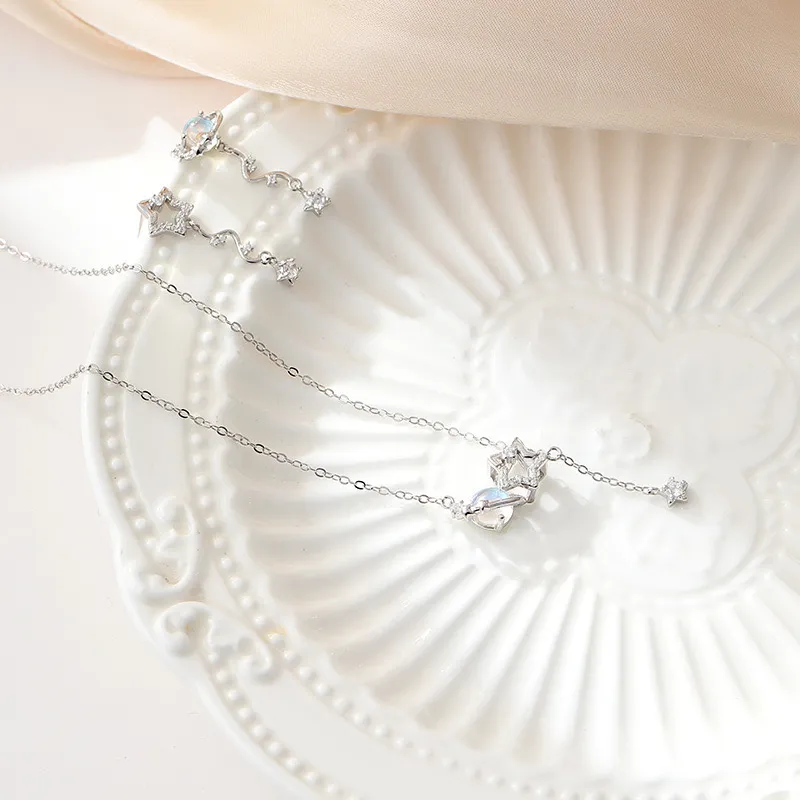 J&KINGLAY S925 Silver Necklace· Women's-2