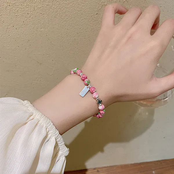 J&KINGLAY Artificial Pebbles Bracelets Unisex-5