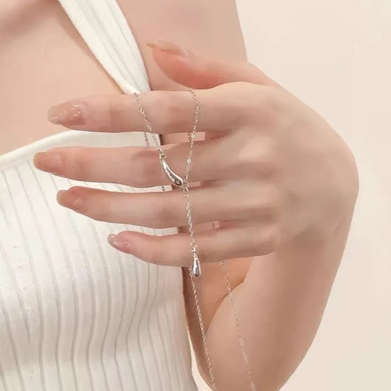 J&KINGLAY S925 Silver Necklaces Women's-4