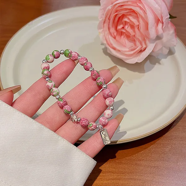 J&KINGLAY Artificial Pebbles Bracelets Unisex-7