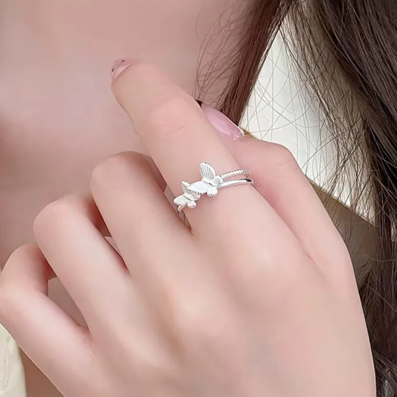 J&KINGLAY S925 Silver Rings Women's-5