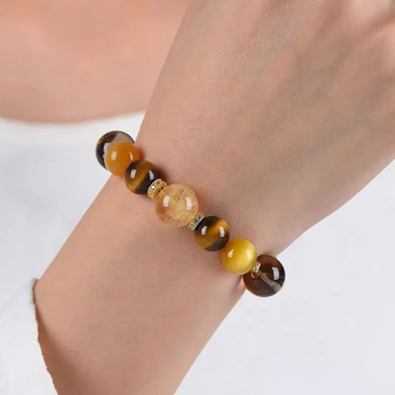 J&KINGLAY Crystal Bracelets Unisex-4