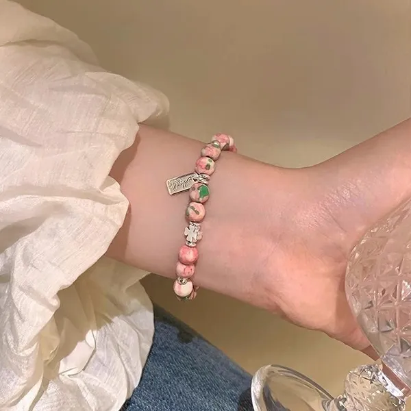 J&KINGLAY Artificial Pebbles Bracelets Unisex-1