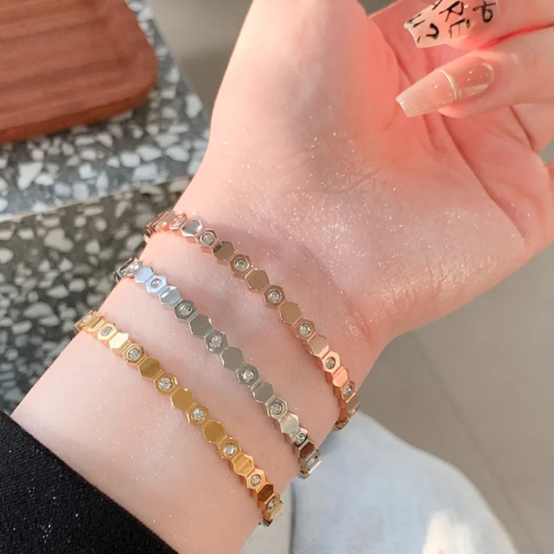 J&KINGLAY Titanium Steel Bangles Unisex-8