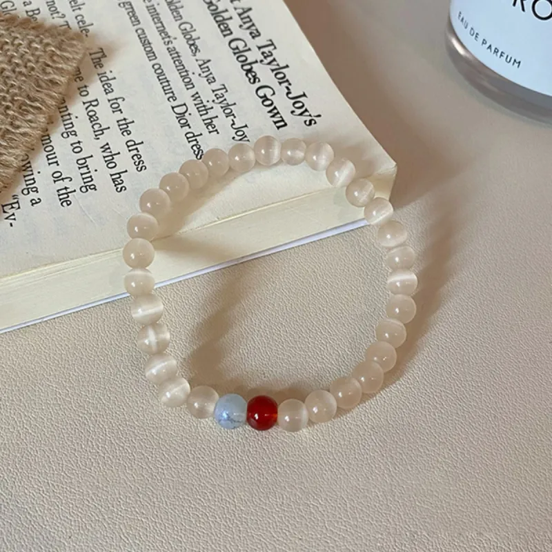 J&KINGLAY Glass Cat Eye Bracelets Women's-5