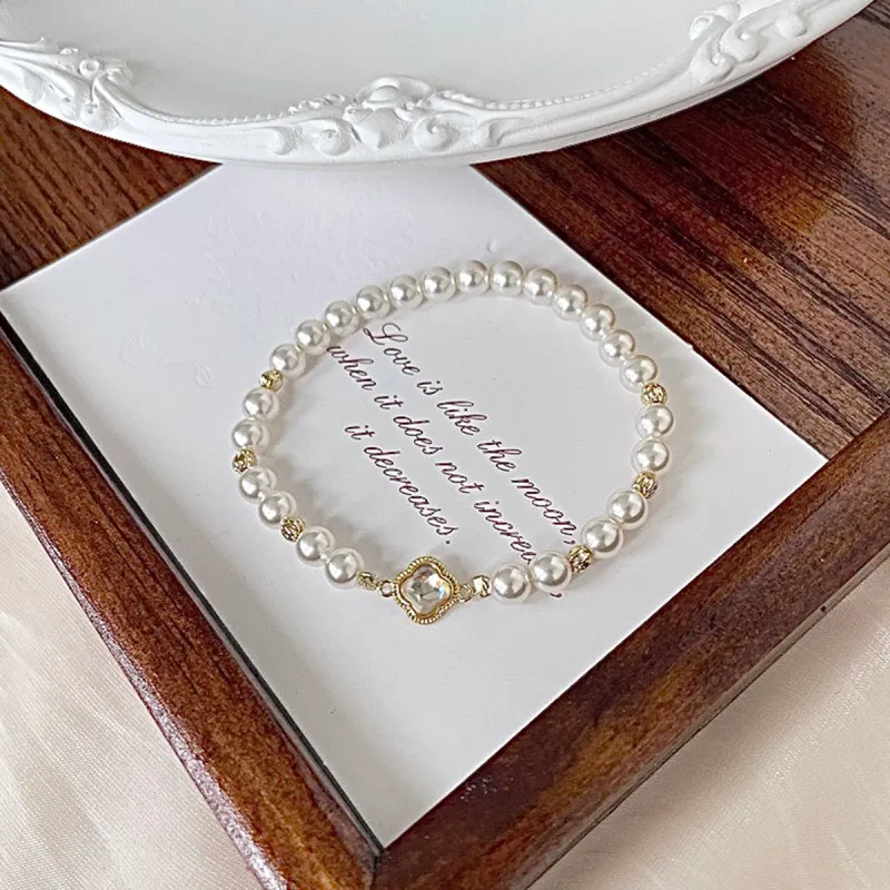 J&KINGLAY Faux Pearl Bracelets Women's-4