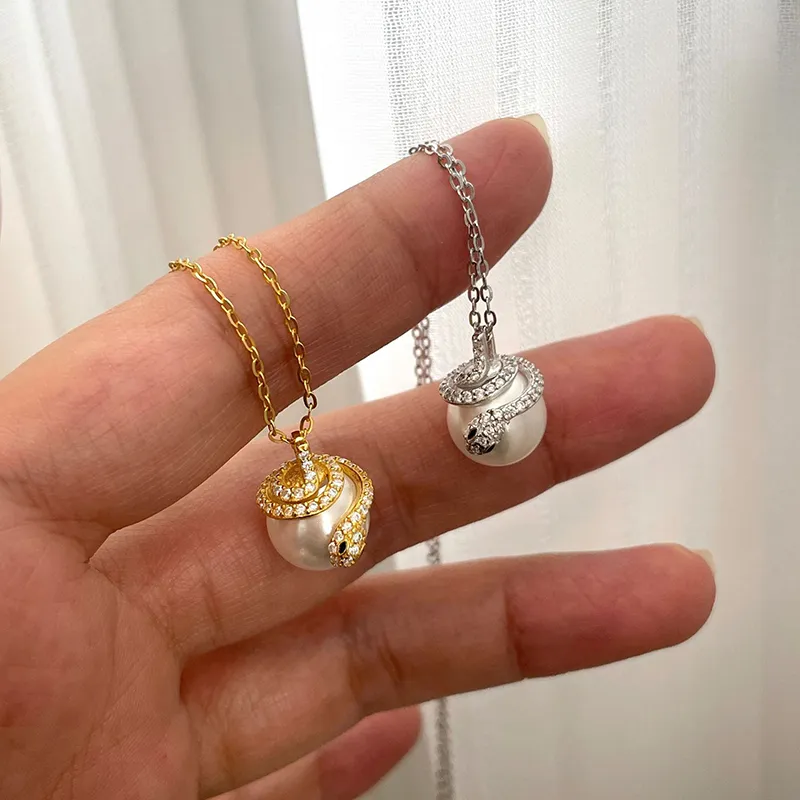 J&KINGLAY S925 Silver Necklaces Women's-3