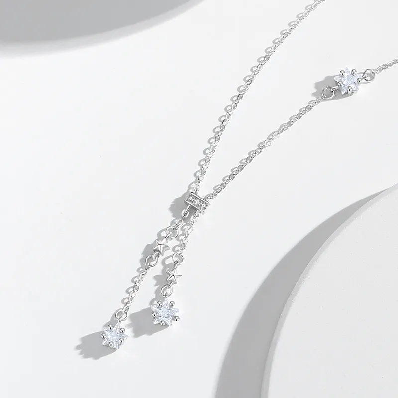 J&KINGLAY S925 Silver Necklaces Women's-2