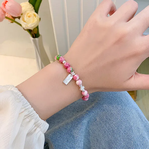 J&KINGLAY Artificial Pebbles Bracelets Unisex-9