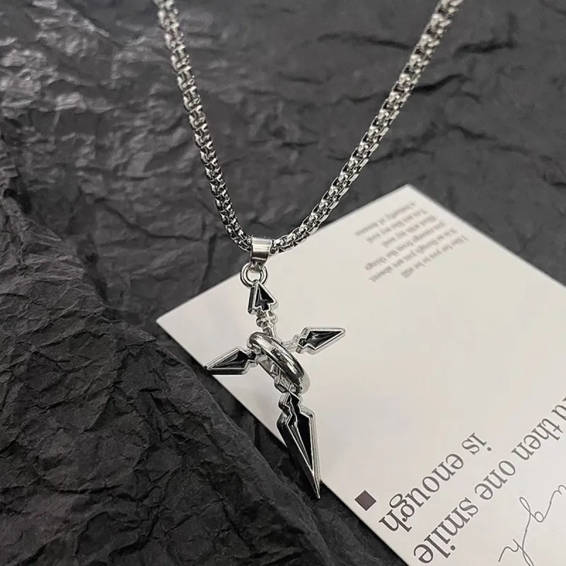 J&KINGLAY Titanium Steel Necklaces Unisex-4