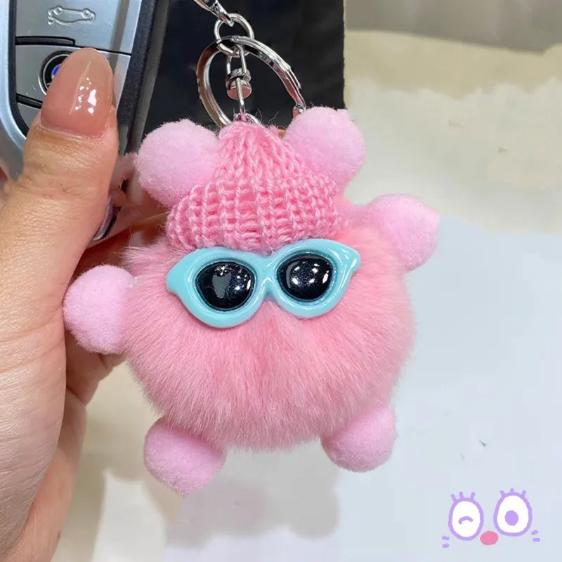 J&KINGLAY Plush Keychains Unisex-1