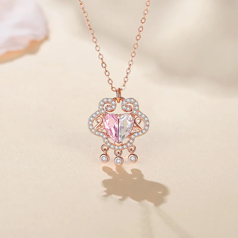 J&KINGLAY S925 Silver Necklaces Women's-4