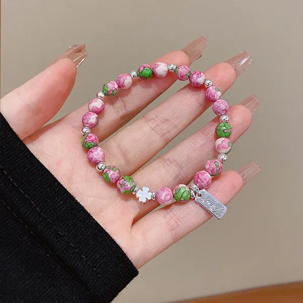 J&KINGLAY Artificial Pebbles Bracelets Unisex-6